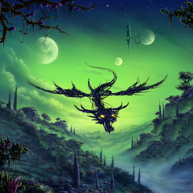 Silhouette of a hiker at sunset